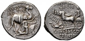 Roman Republican Coins   M. Aemilius Scaurus, P. Plautius Hypsaeus. Denarius 58, AR 4.04 g. M·SCAVR / AED CVR Kneeling figure r., holding olive branch...