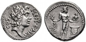 Roman Republican Coins   L. Cornelius Lentulus and C. Claudius Marcellus. Denarius, Apollonia and Asia 49, AR 3.93 g. L·LENT·C·MARC Head of Apollo r.;...