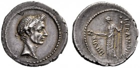 Roman Republican Coins   Julius Caesar and L. Flaminius Chilo. Denarius 43, AR 3.82 g. Laureate head of Caesar r. Rev. L·FLAMINIVS – IIII VIR Goddess ...