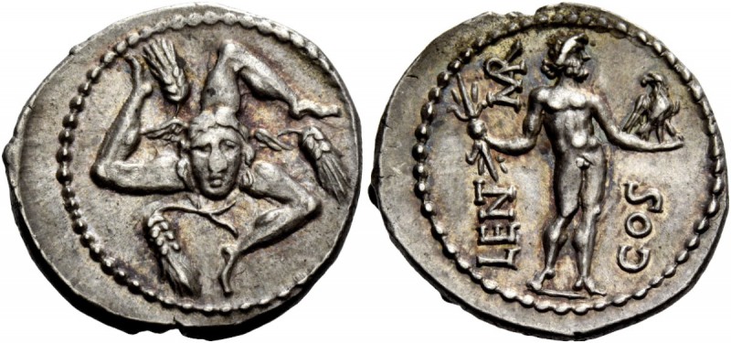 The Roman Republic 
 L. Cornelius Lentulus and C. Claudius Marcellus. Denarius,...