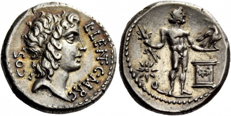 The Roman Republic 
 L. Cornelius Lentulus and C. Claudius Marcellus. Denarius,...