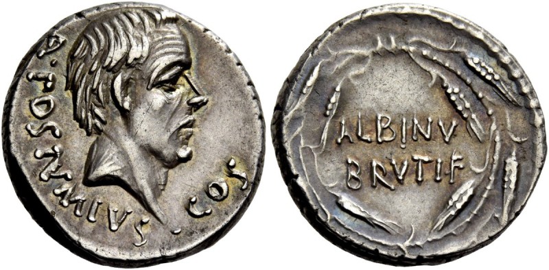 The Roman Republic 
 D. Iunius Brutus Albinus. Denarius, Roma 48, AR 4.03 g. 
...