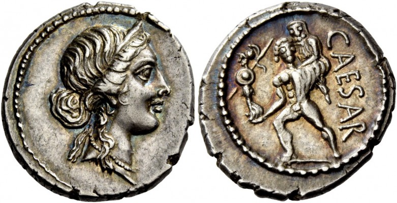 The Roman Republic 
 C. Iulius Caesar. Denarius, Asia 48-47, AR 3.91 g. 
 Desc...