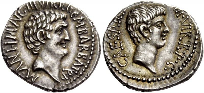 The Roman Republic 
 Marcus Antonius and C. Caesar Octavianus with M. Barbatius...