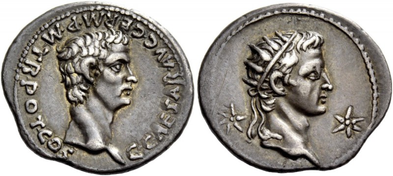 The Roman Empire 
 Gaius, 37 – 41. Denarius, Lugdunum 37-38, AR 3.83 g. 
 Desc...