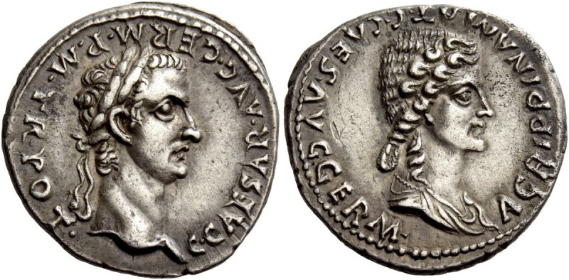 The Roman Empire 
 Gaius, 37 – 41. Denarius, Roma 37-38, AR 3.71 g. 
 Descript...