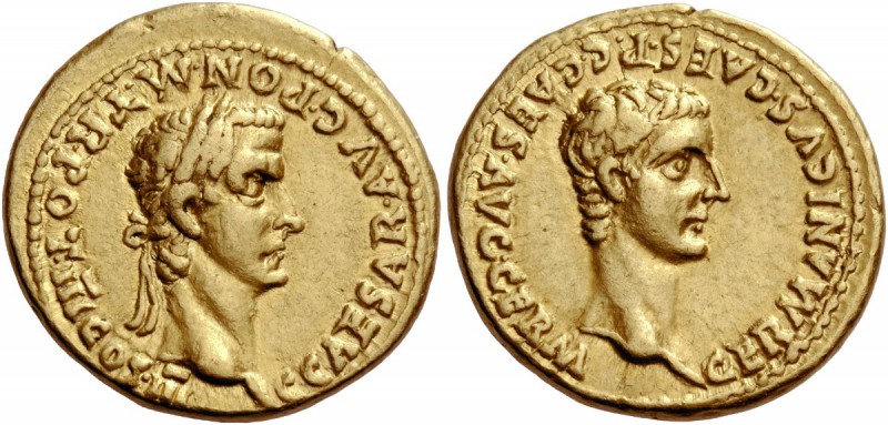 The Roman Empire 
 Gaius, 37 – 41. Aureus, Roma 40, AV 7.66 g. 
 Description: ...
