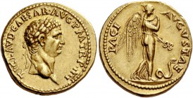 The Roman Empire 
 Claudius, 41 – 54. Aureus, Roma 44-45, AV 7.70 g. 
 Description: TI CLAVD·CAESAR·AVG·P·M·T·R·P·IIII Laureate head r. Rev. PACI – ...