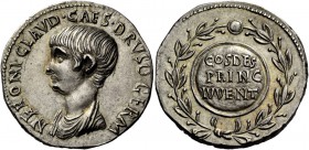 The Roman Empire 
 Nero caesar, 50 – 54. Cistophorus, Pergamum circa 51, AR 11.26 g. 
 Description: NERONI CLAVD CAES DRVSO GERM Bareheaded and drap...
