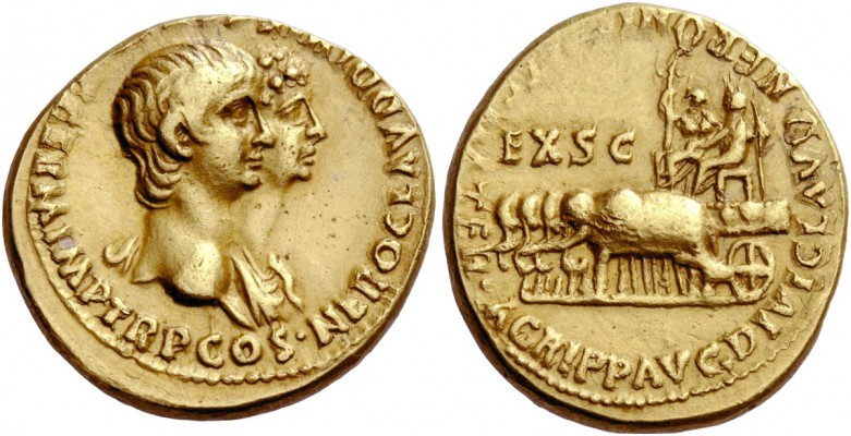 The Roman Empire 
 Nero augustus, 54 – 68. Aureus, Roma circa January-November ...