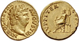 The Roman Empire 
 Nero augustus, 54 – 68. Aureus, Roma circa 64-65, AV 7.27 g. 
 Description: NERO CAESAR – AVGVSTVS Laureate head r. Rev. IVPPITER...