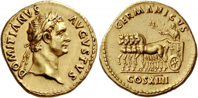 The Roman Empire 
 Domitian augustus, 81 – 96. Aureus 88, AV 7.64 g. 
 Descrip...