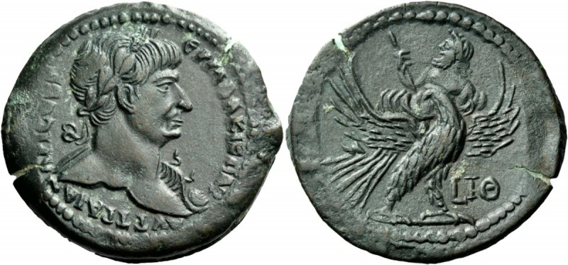 The Roman Empire 
 Trajan, 98 – 117. Drachm, Alexandria 115-116 (year 18), Æ 21...