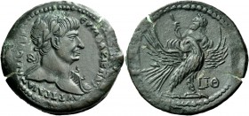 The Roman Empire 
 Trajan, 98 – 117. Drachm, Alexandria 115-116 (year 18), Æ 21.88 g. 
 Description: AVT TPAIAN API SEB ΓEPM ΔAKIK ΠAP Laureate bust...