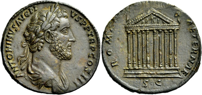 The Roman Empire 
 Antoninus Pius, 138 – 161. Sestertius, Roma 140-144, Æ 22.06...