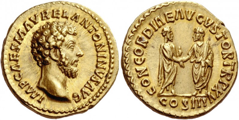 The Roman Empire 
 Marcus Aurelius augustus, 161 – 180. Aureus, Roma 161, AV 7....