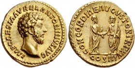 The Roman Empire 
 Marcus Aurelius augustus, 161 – 180. Aureus, Roma 161, AV 7.38 g. 
 Description: IMP CAES M AVREL ANTONINVS AVG Bare head r. Rev....