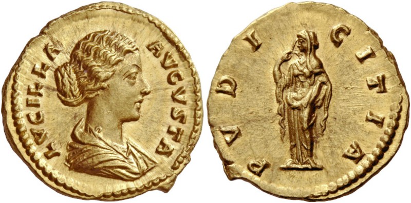 The Roman Empire 
 Lucilla, wife of Lucius Verus. Aureus, Roma 164-169 or 183, ...
