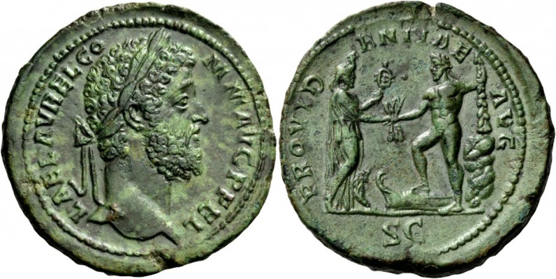 The Roman Empire 
 Commodus, 177 – 192. Sestertius, Roma 192, Æ 27.77 g. 
 Des...
