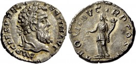 The Roman Empire 
 Pertinax, 192 – 193. Denarius, Roma 193, AR 3.26 g. 
 Description: IMP CAES P HELV – PERTIN AVG Laureate head r. Rev. AEQVIT AVG ...