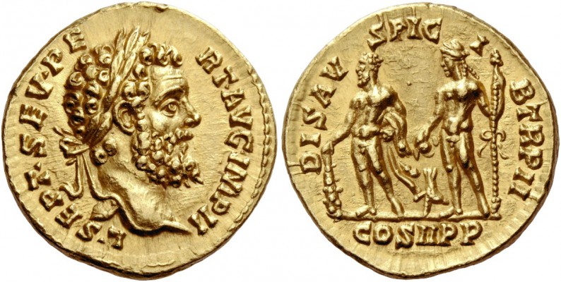 The Roman Empire 
 Septimius Severus, 193 – 211. Aureus, Roma 194, AV 7.26 g. ...