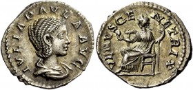 The Roman Empire 
 Julia Paula, wife of Elagabalus. Denarius, Roma 219-220, AR 2.65 g. 
 Description: IVLIA PAVLA AVG Draped bust r. Rev. VENVS GENE...