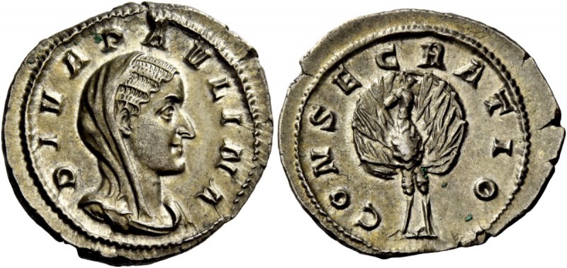 The Roman Empire 
 Diva Paulina, wife of Maximinus I. Denarius, Roma 235-238, A...