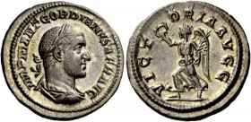 The Roman Empire 
 Gordian II, 1st – 22nd April 238. Denarius, Roma 1st - 22nd April 238, AR 3.24 g. 
 Description: IMP M ANT GORDIANVS AFR AVG Laur...