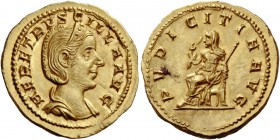 The Roman Empire 
 Herennia Etruscilla, wife of Trajan Decius. Aureus, Roma 249-251, AV 5.29 g. 
 Description: HER ETRVSCILLA AVG Diademed and drape...