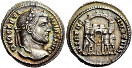 The Roman Empire 
 Diocletian, 284 – 305. Argenteus, Siscia 294-295, AR 3.36 g. 
 Description: DIOCLETIANVS AVG Laureate head r. Rev. VIRTVS MILITVM...