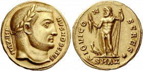 The Roman Empire 
 Maximinus Daia, 305 – 309. Aureus, Antiochia 305-308, AV 5.39 g. 
 Description: MAXIMI – NVS NOB CAES Laureate head r. Rev. IOVI ...