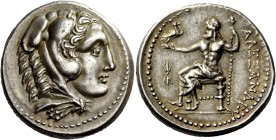 Greek Coinage 
 Audoleon, 315-286 
 Tetradrachm, Astibos or Damastion circa 300-286, AR 17.32 g. Head of Herakles r., wearing lion-skin headdress. R...