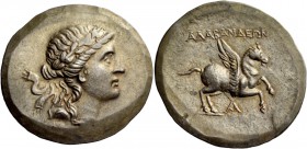 Greek Coinage 
 Alabanda 
 Tetradrachm circa 167-166, AR 16.82 g. Laureate head of Apollo r. Rev. AΛABANΔEΩN Pegasus flying r.; below, A. SNG Keckma...