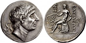 Greek Coinage 
 Antiochus I Soter, 281 – 261 
 Tetradrachm, Seleucia on Tigris 281-261 BC, AR 17.09 g. Diademed head r. Rev. BAΣIΛEΩΣ – ANTI – OXOY ...