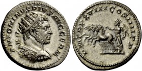 The Roman Empire 
 Caracalla, 198 – 217 
 Antoninianus 215, AR 5.05 g. ANTONINVS PIVS AVG GERM Radiate, draped and cuirassed bust r. Rev. PM TR P XV...