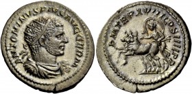 The Roman Empire 
 Caracalla, 198 – 217 
 Antoninianus 215, AR 4.94 g. ANTONINVS PIVS AVG GERM Radiate, draped and cuirassed bust r. Rev. P M TR P X...