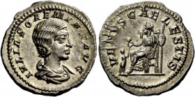 The Roman Empire 
 Julia Soemias, mother of Elagabalus 
 Denarius circa 220-222, AR 3.40 g. IVLIA SOEMIAS AVG Draped bust r. Rev. VENVS CAEL – ESTIS...