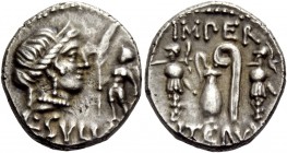 The Roman Republic 
 L. Cornelius Sulla . Denarius, mint moving with Sulla 84-83, AR 4.36 g. Diademed head of Venus r.; in r. field, Cupid standing l...