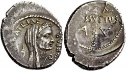 The Roman Republic 
 Iulius Caesar and C. Cossutius Maridianus. Denarius 44, AR 4.11 g. CAESAR – [PARENS]·PATRIAE Veiled and wreathed head of Caesar ...