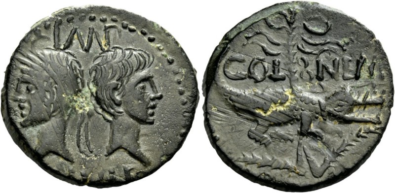 The Roman Empire 
 Octavian as Augustus, 27 BC – 14 AD 
 As (?), Nemausus circ...