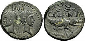 The Roman Empire 
 Octavian as Augustus, 27 BC – 14 AD 
 As (?), Nemausus circa 16/15 (?) – 10 BC, 523 Æ 12.93 g. IMP / DIVI F Head of Agrippa and A...