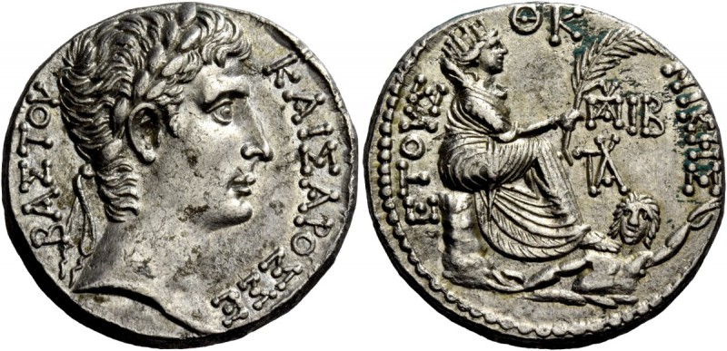 The Roman Empire 
 Octavian as Augustus, 27 BC – 14 AD 
 Tetradrachm, Antiochi...