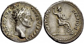 The Roman Empire 
 Tiberius augustus, 14 – 37 
 Denarius, Lugdunum 14-37, AR 3.80 g. TI CAESAR DIVI – AVG F AVGVSTVS Laureate head r. Rev. PONTIF – ...