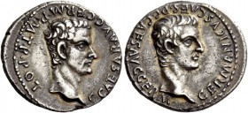 The Roman Empire 
 Gaius, 37 – 41 
 Denarius, Lugdunum 37-38, AR 3.66 g. C CAESAR AVG GERM P M TR POT Bare head of Gaius r. Rev. GERMANICVS CAES P C...