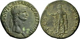 The Roman Empire 
 Claudius, 41-54 
 Sestertius 41-50, Æ 26.81 g. TI CLAVDIVS AVG P M TR P IMP Laureate head r. Rev. SPES – AVGVSTA Spes advancing l...