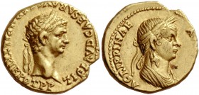 The Roman Empire 
 Claudius, 41-54 
 Aureus 50-54, AV 7.73 g. TI CLAVD CAESAR AVG GERM P M TRIB POT P P Laureate head of Claudius r. Rev. AGRIPPINAE...