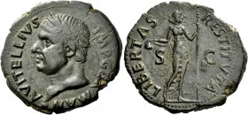 The Roman Empire 
 Vitellius, circa late April – 20 December 69 
 As, Tarraco circa January-June 69, Æ 12.59 g. A VITELLIVS – IMP GERMAN Laureate he...