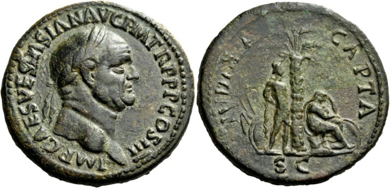 The Roman Empire 
 Vespasian, 69 – 79 
 Sestertius 71, Æ 26.70 g. IMP CAES VES...