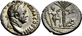 The Roman Empire 
 Vespasian, 69 – 79 
 Denarius, Antiochia 72-73, AR 3.39 g. [IMP CAE]S VESP AVG P M COS IIII Laureate head r. Rev. Jewess seated r...