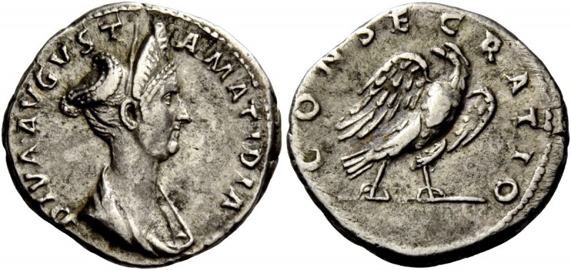 The Roman Empire 
 Diva Matidia, daughter of Marciana 
 Denarius circa 119-120...